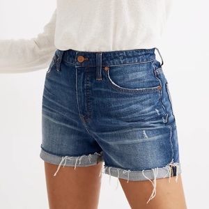 Madewell Curvy High-Rise Denim Shorts in Glenoaks Wash